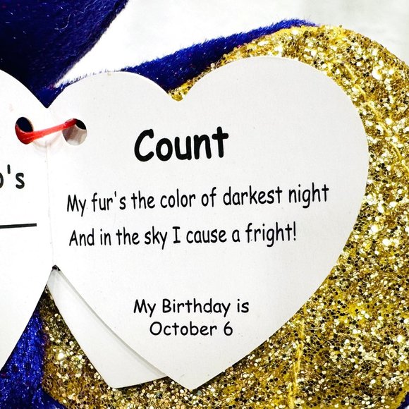 Ty Beanie Boos "Count" Halloween Plush - NWT - Picture 6 of 8